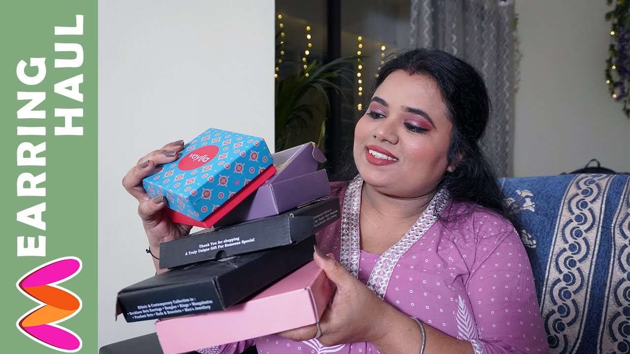 Affordable Earring Haul from Myntra 💎 | 12 Lightweight Earrings for Office & Party | Kanchan