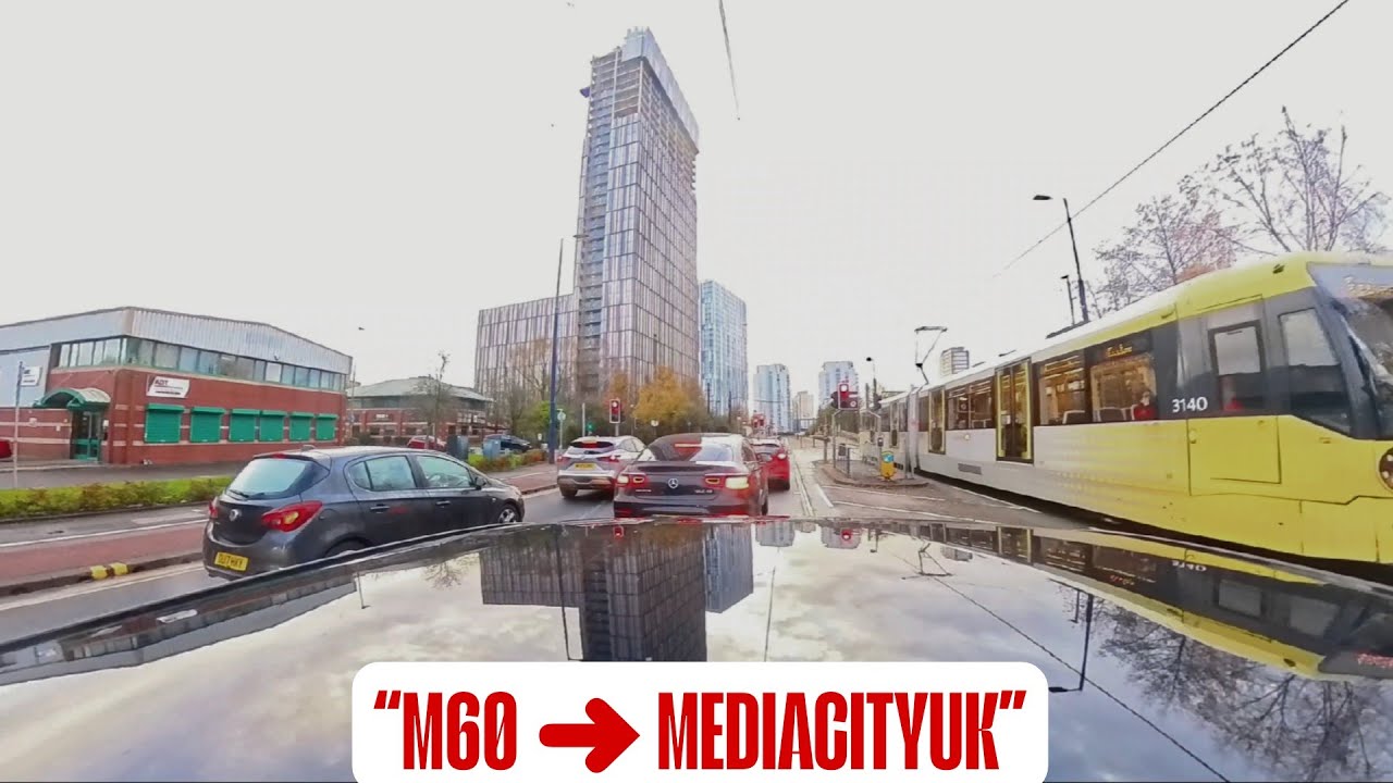 “Manchester City Drive 2025 | From M60 Junction 17 to MediaCity – Stunning A666 Route”