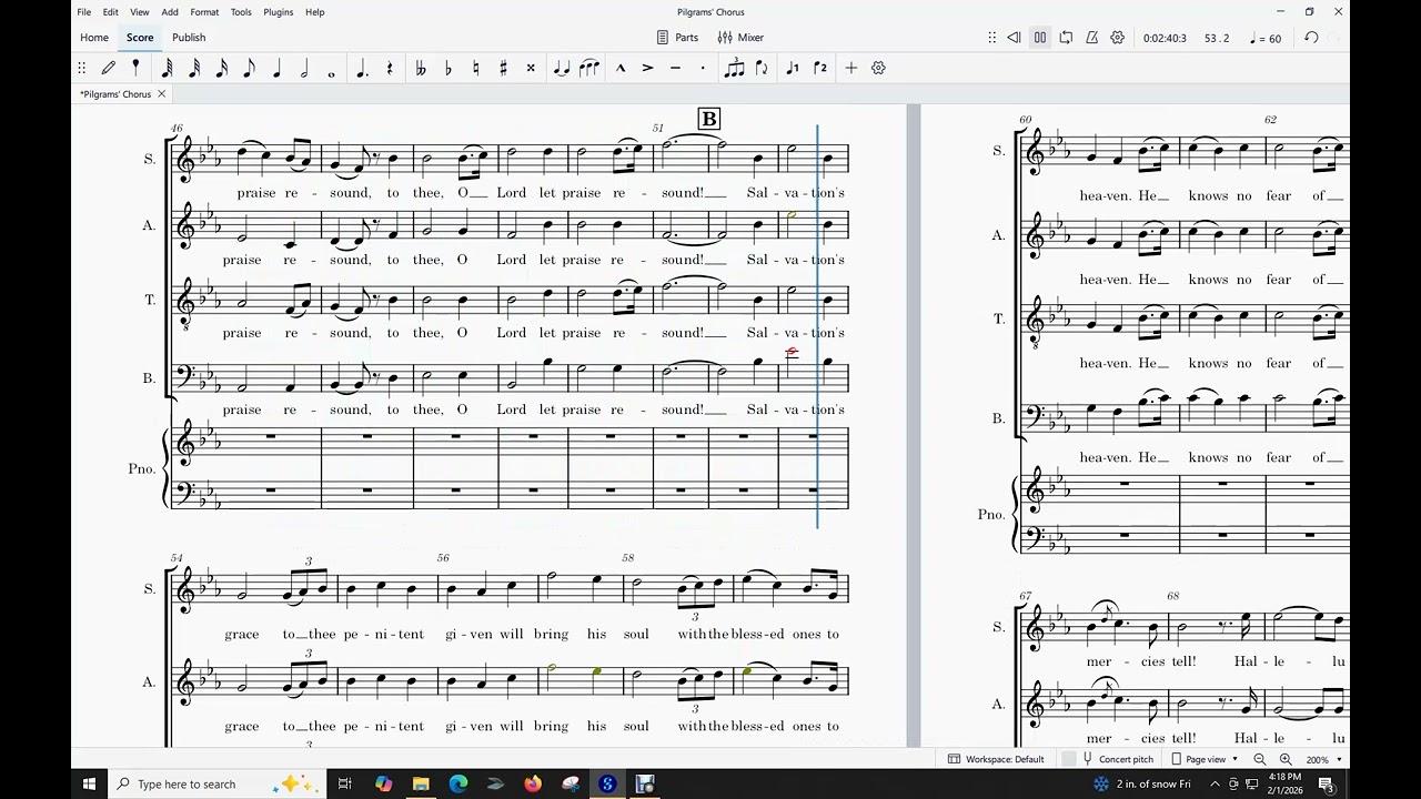 Pilgrams’ Chorus – SATB Practice Video