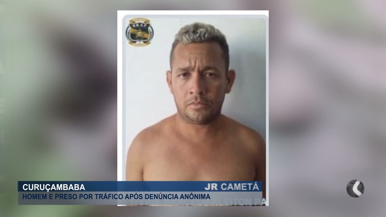 HOMEM &Eacute; PRESO SUSPEITO POR TR&Aacute;FICO DE DROGAS EM CURU&Ccedil;AMBABA-PA