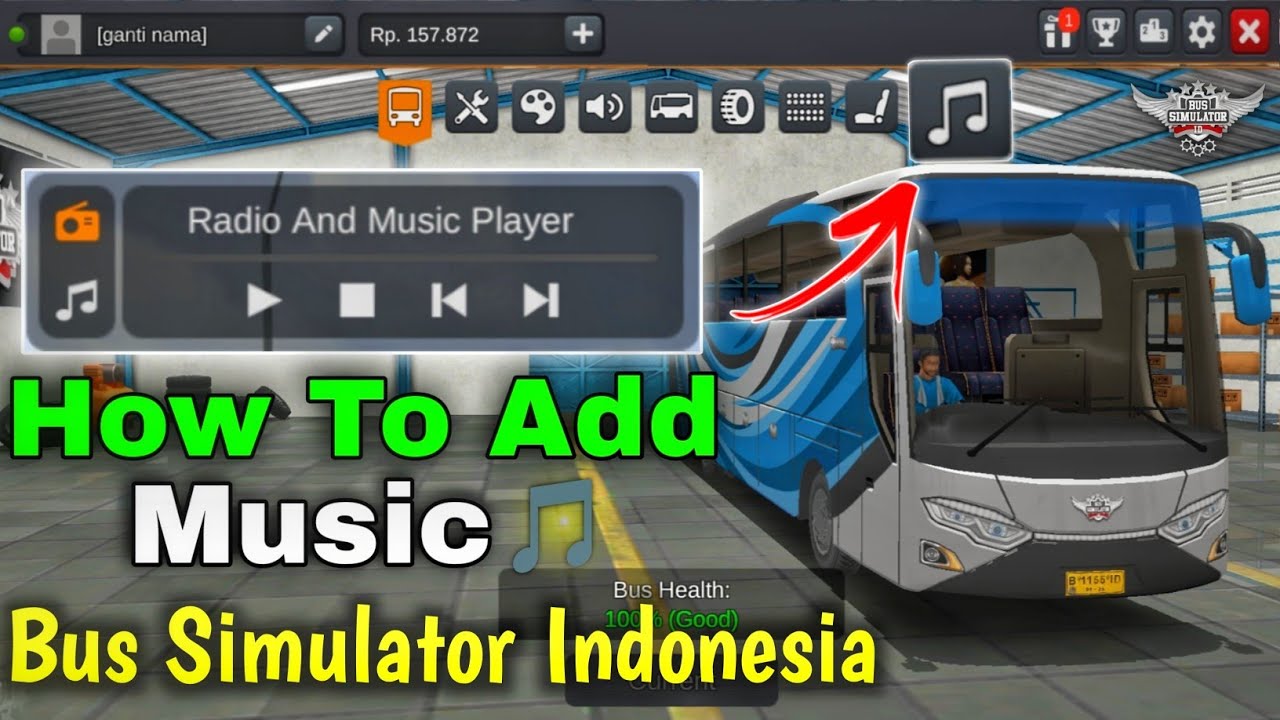 How To Add Music in Bus Simulator Indonesia 2025 | Radio And Music Player 🎵😱