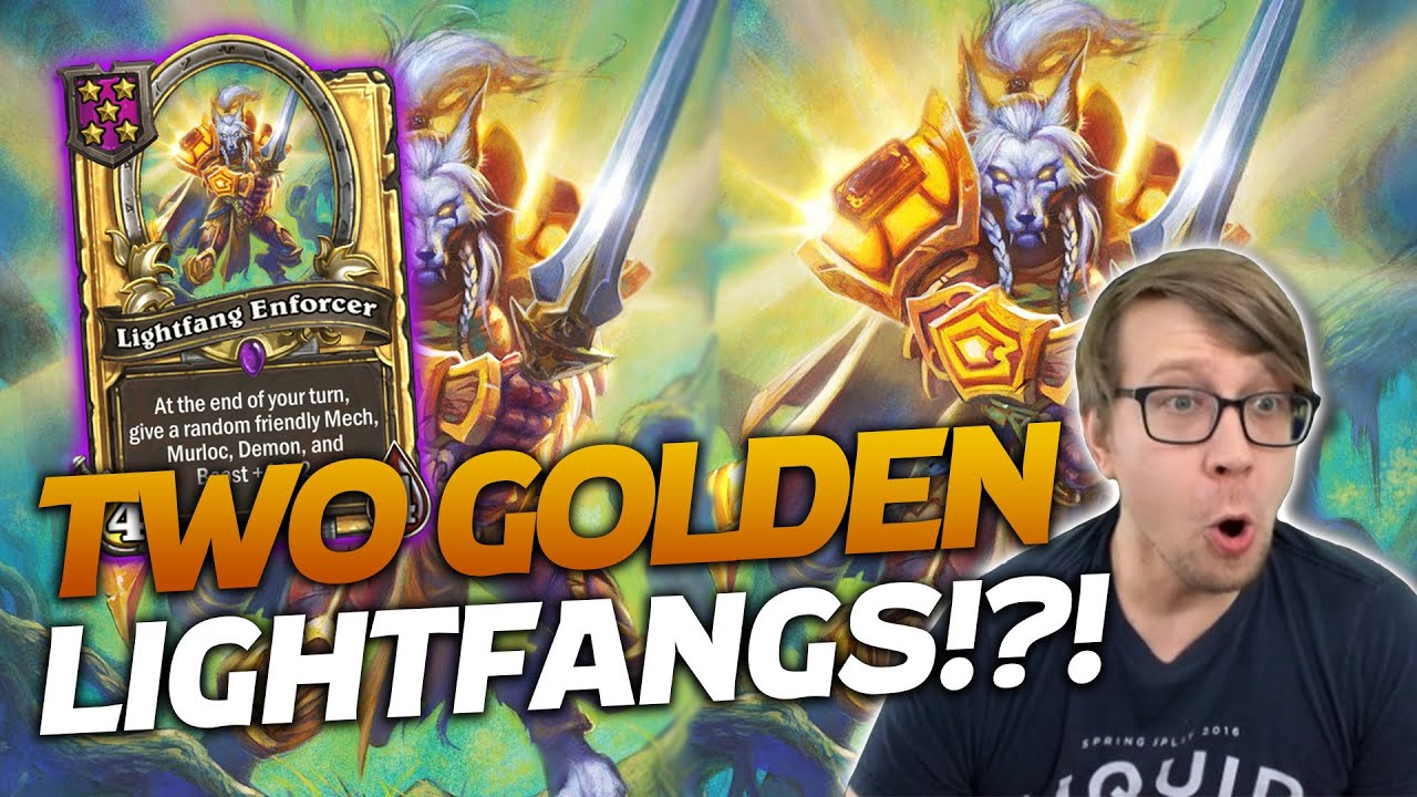DOUBLE GOLDEN LIGHTFANG DOMINATION! | Hearthstone Battlegrounds | Savjz