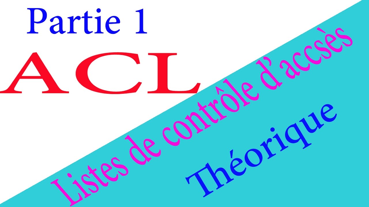 Les listes de contrôle d'accsès ( ACL ) - Théorique - Partie 1 ( En Darija )