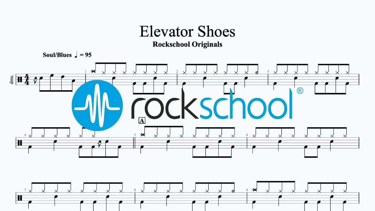 Elevator Shoes - Rockschool Originals, Rockschool 2024 Drums Grade 2