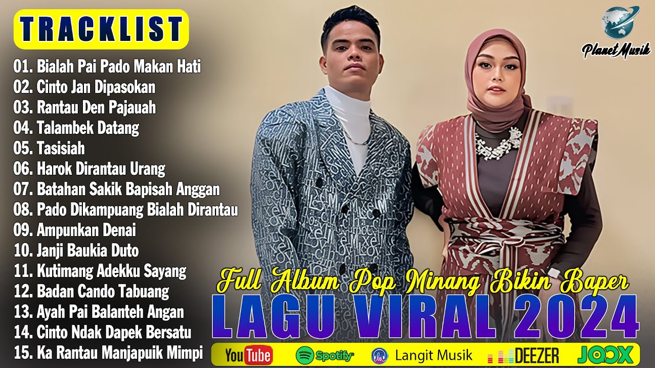 Lagu Minang Terbaru 2024 Hits Enak Didengar Bikin Baper ~ Full Album Pop Minang Terpopuler Saat Ini