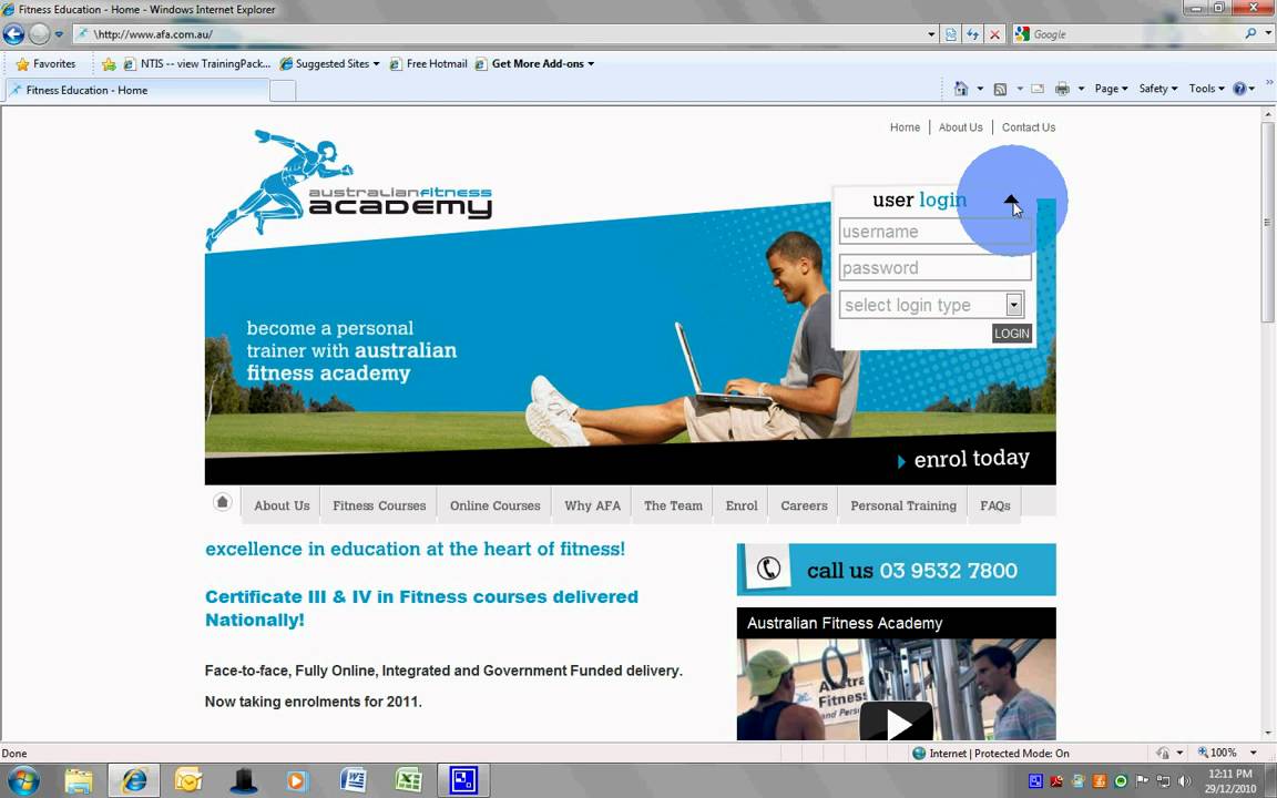 Australian Fitness Academy: How to access the online learning system