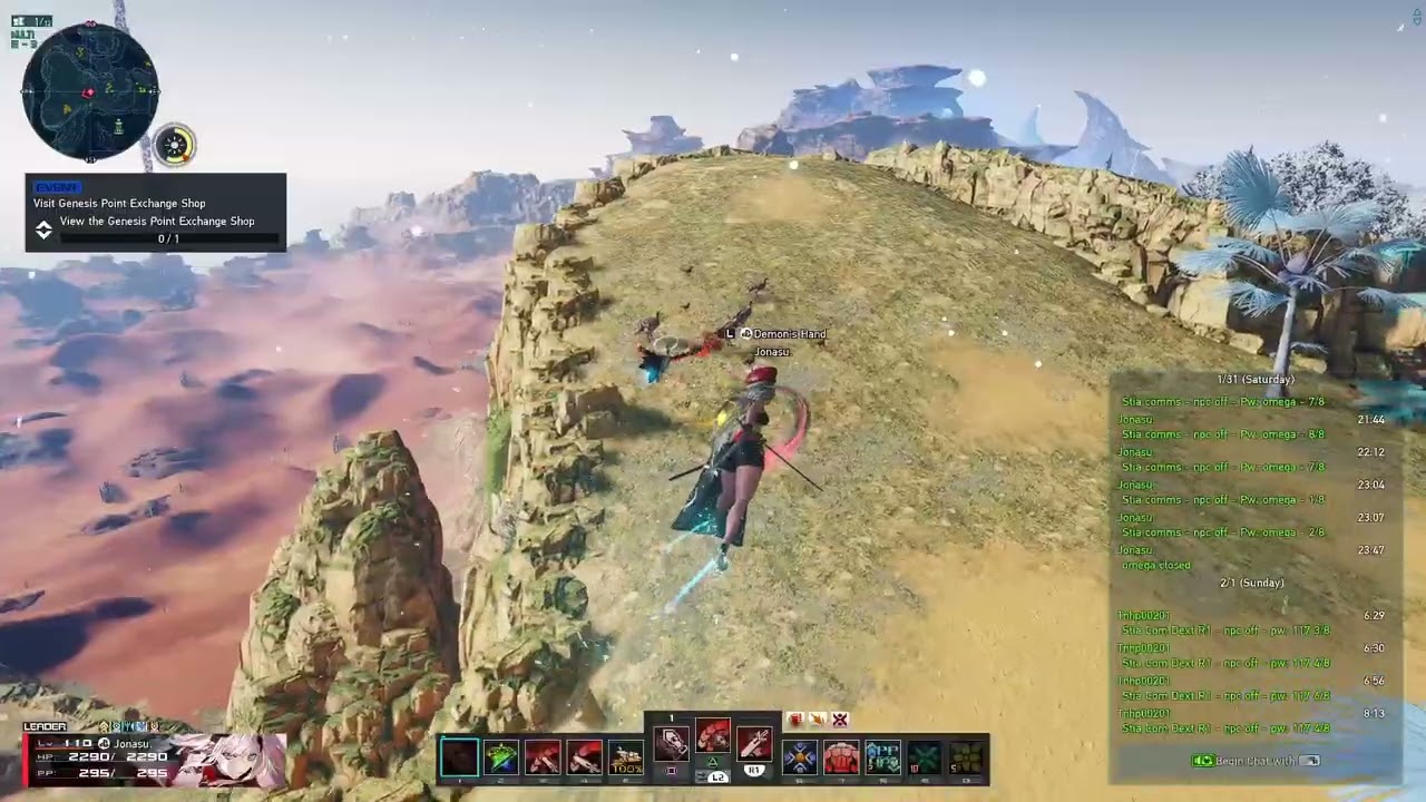 PSO2 NGS - collecting SG on Map - PSE again.