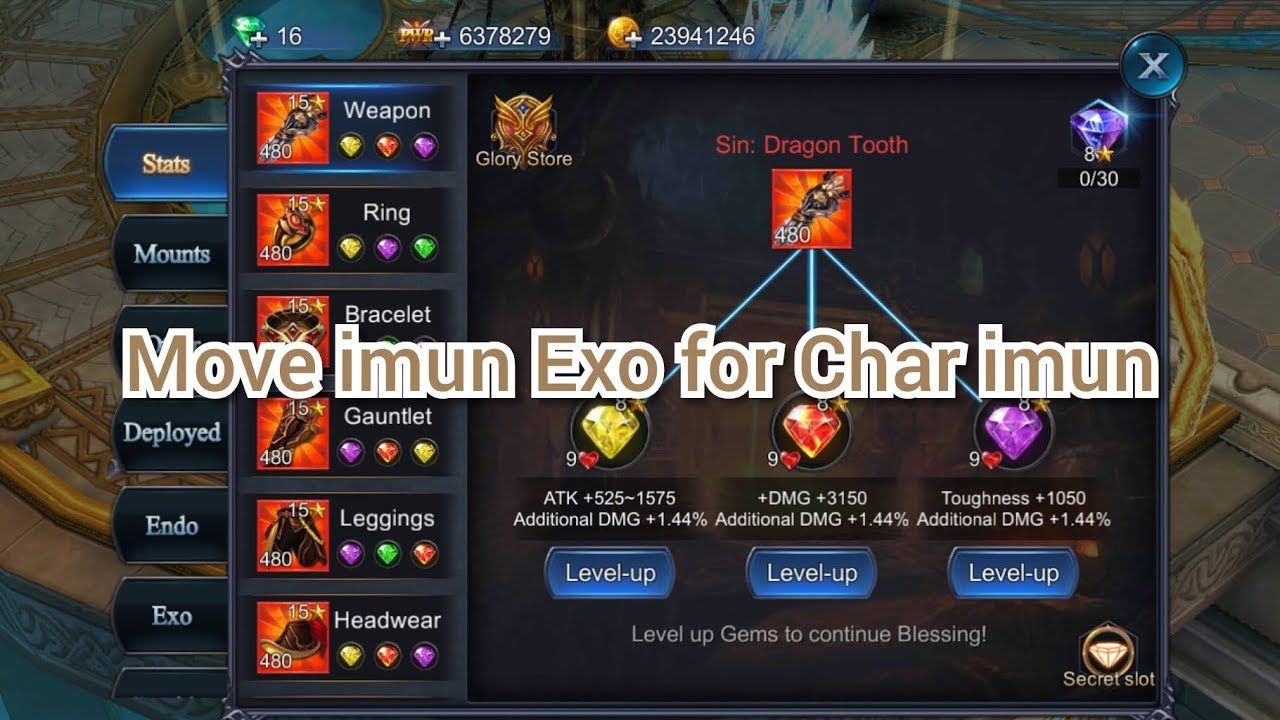 Move imun for Char Imun goddess primal chaos