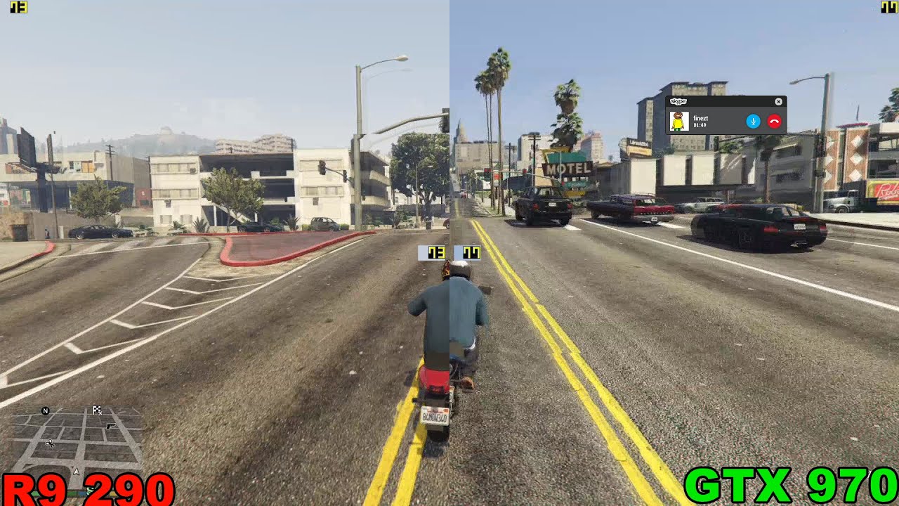R9 290 vs GTX 970 in GTA5 (пробный заезд)