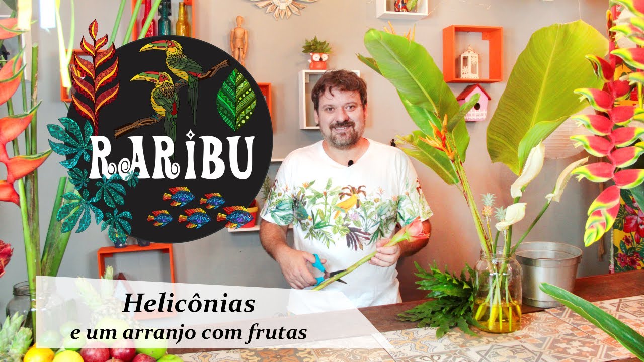 Helicônias - Flores tropicais.