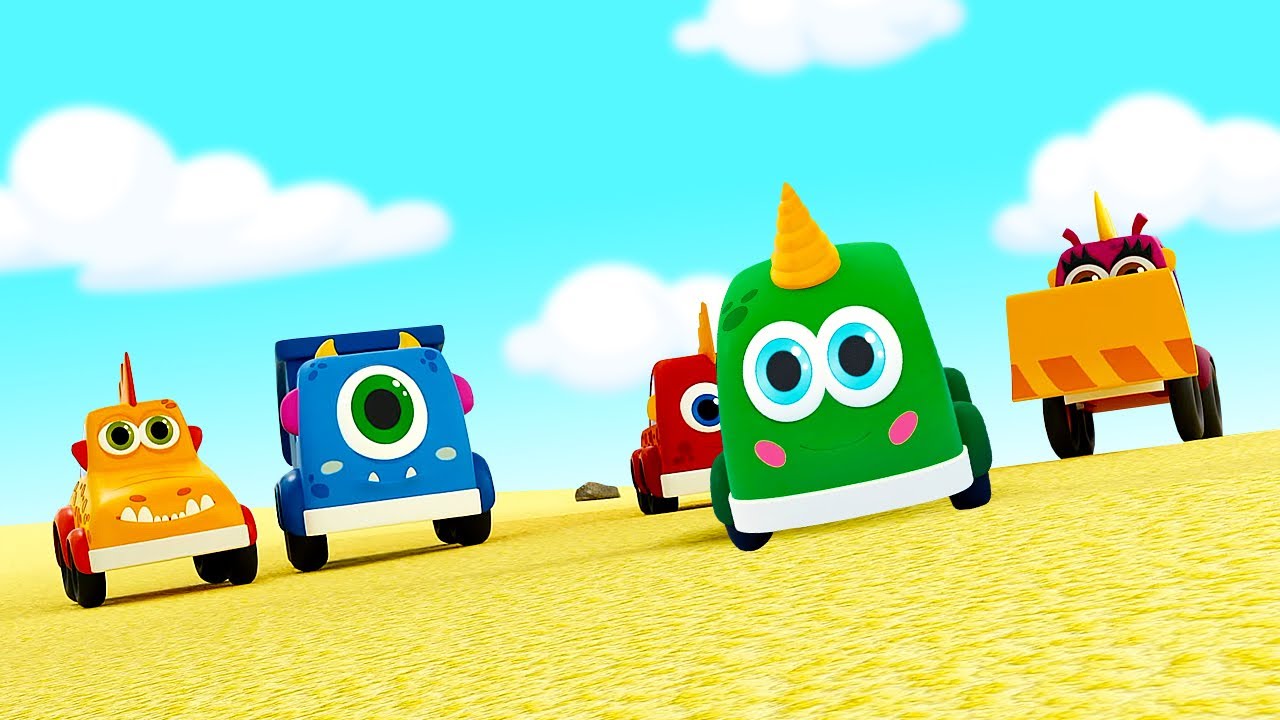 Sing with Mocas! Cartoon cars songs for kids & nursery rhymes. Baby music for kids.