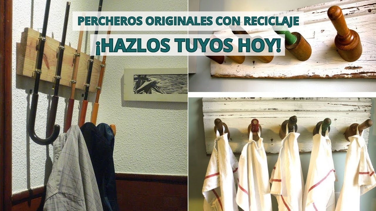 ¡Adiós Tiendas! No Compres, Haz Percheros De Pared DIY Originales Tu Misma