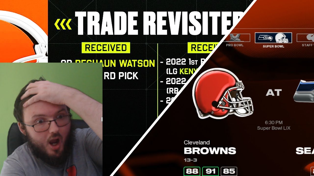 SO I TOOK OVER THE BROWNS AND REVERSED THE DESHAUN WATSON TRADE IN MADDEN 25........................