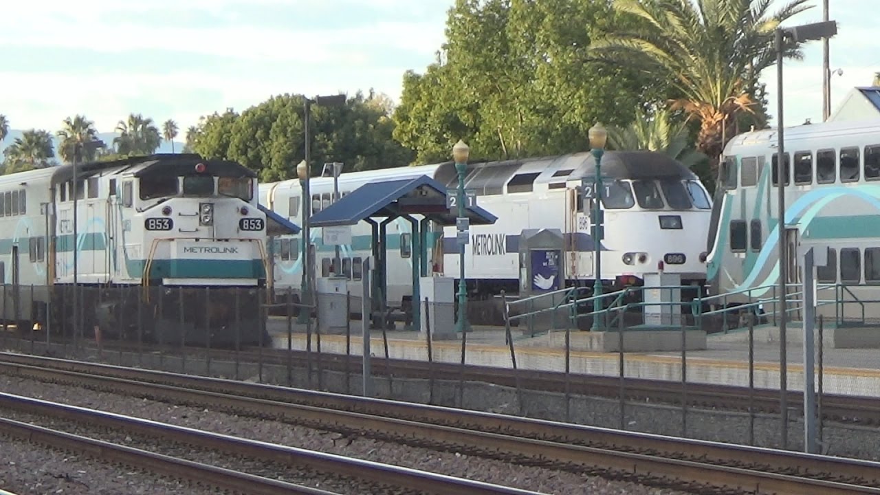 Railfanning Riverside - Downtown - 1/8/17