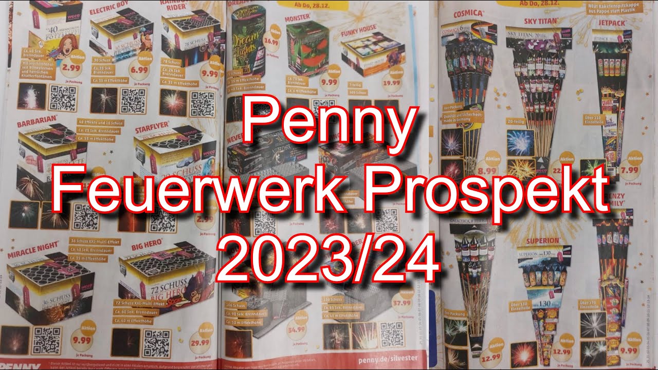 Penny Feuerwerk Prospekt 2023/24
