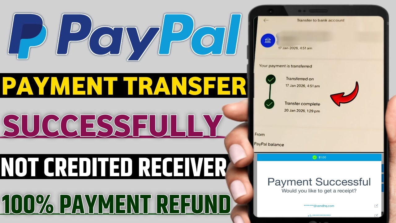 Paypal payment successful but not received in bank account | paypal payment success but not received