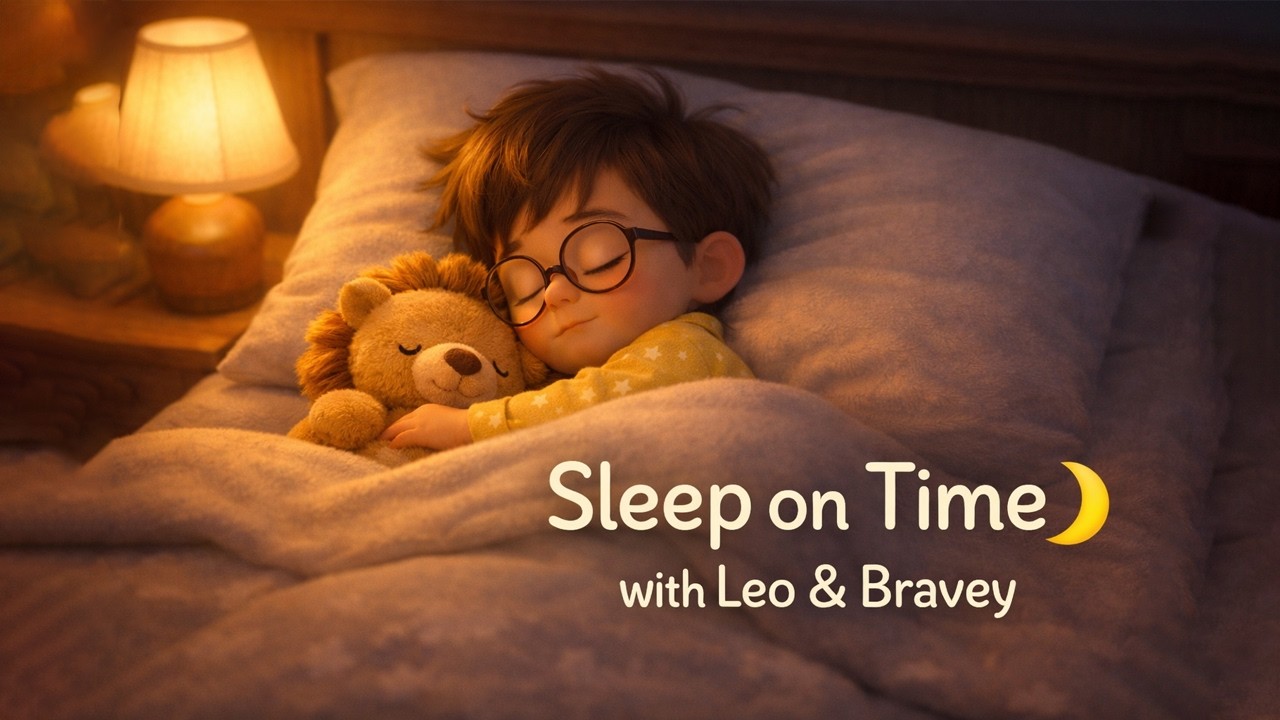 Sleep on Time 🌙 | Good Habits for Kids | Learn with Leo & Bravey