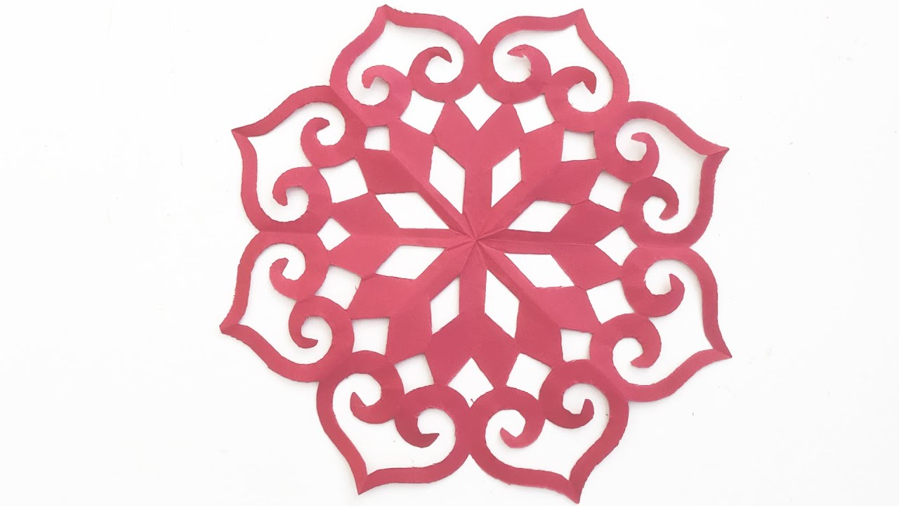 flower mandala design | paper cutting art | simple and easy paper cutting designs | flower design