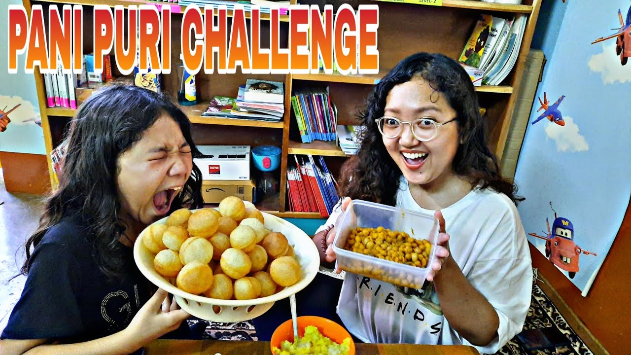 PANI PURI CHALLENGE | TIBETAN SIBLINGS | NAMGYAL NANGMI | TIBETAN YOUTUBER #20