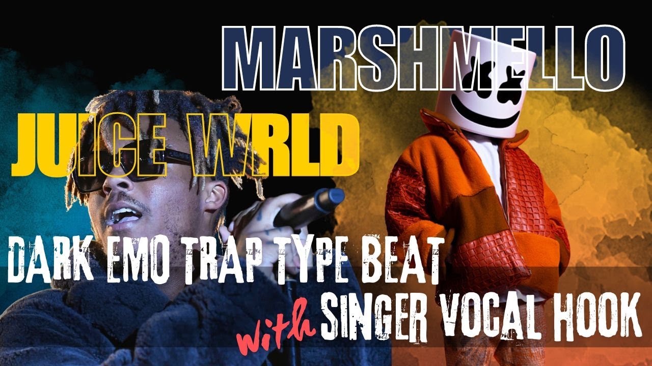 Marshmello X Juice WRLD Dark Emo Trap Type Beat with Singer Vocal Hook 2024 - Hide - Prod by Hamster