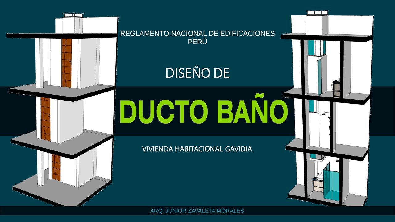 DISEÑO ARQUITECTÓNICO DE DUCTO SOBRE BAÑO