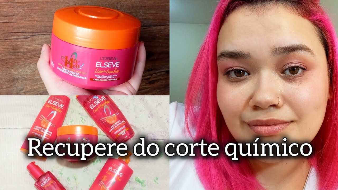 KIT ELSEVE LISO DOS SONHOS | DEIXA O CABELO MAIS LISO!? RECUPERA DO CORTE QUÍMICO? RESENHA COMPLETA🩷