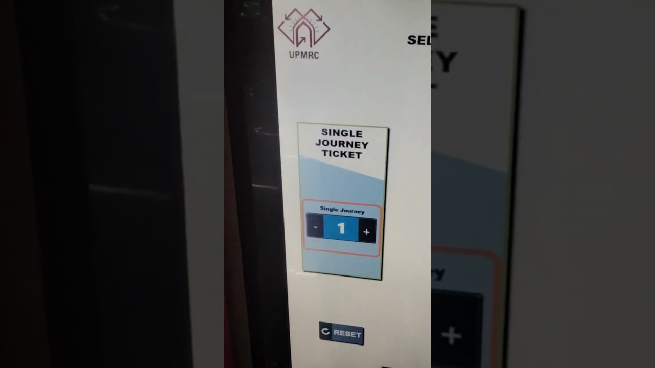 Kanpur city metro ticket machine