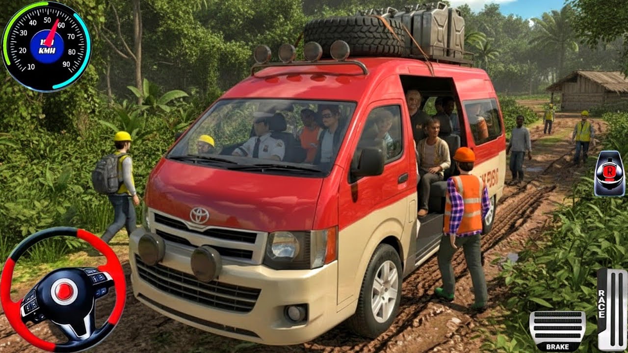 New Bus Simulator 2026 - Indian Microbus Offroad Driving - Bus Game Andriod Gameplay