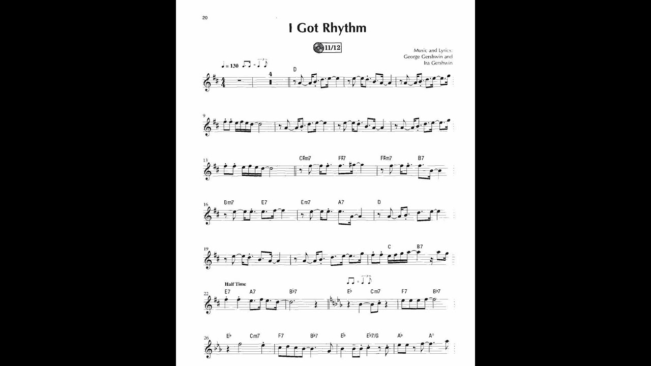 I GOT RHYTHM PLAY ALONG