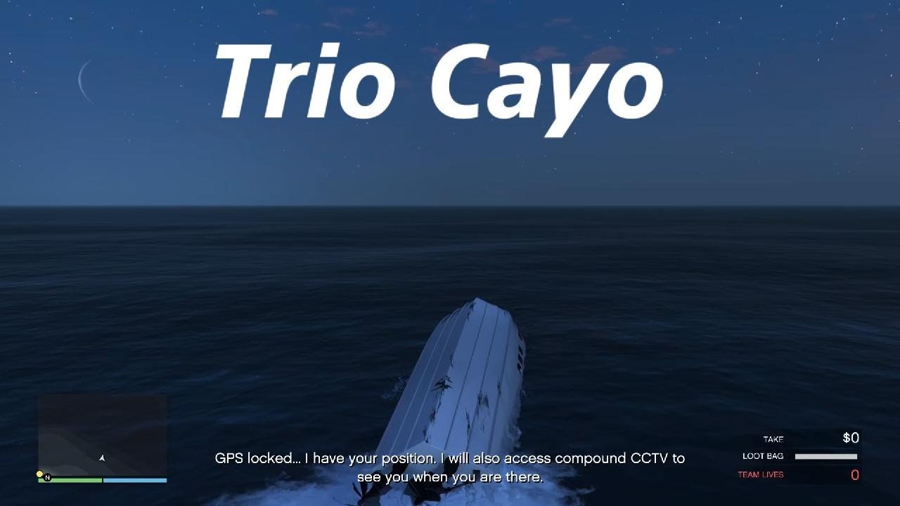 GTA Online Cayo Perico Heist / long fin approach trio