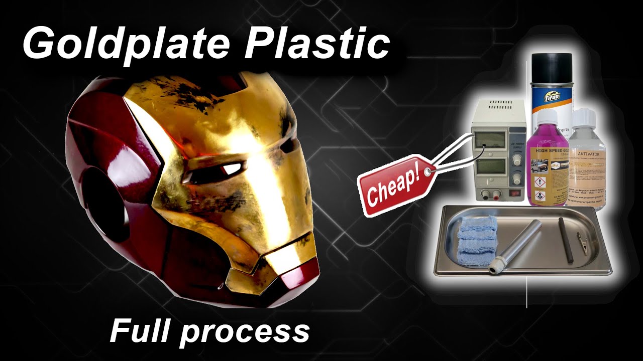 DIY Gold plating | Metal to Plastic | The Ironman Coffemachine Project Part 2