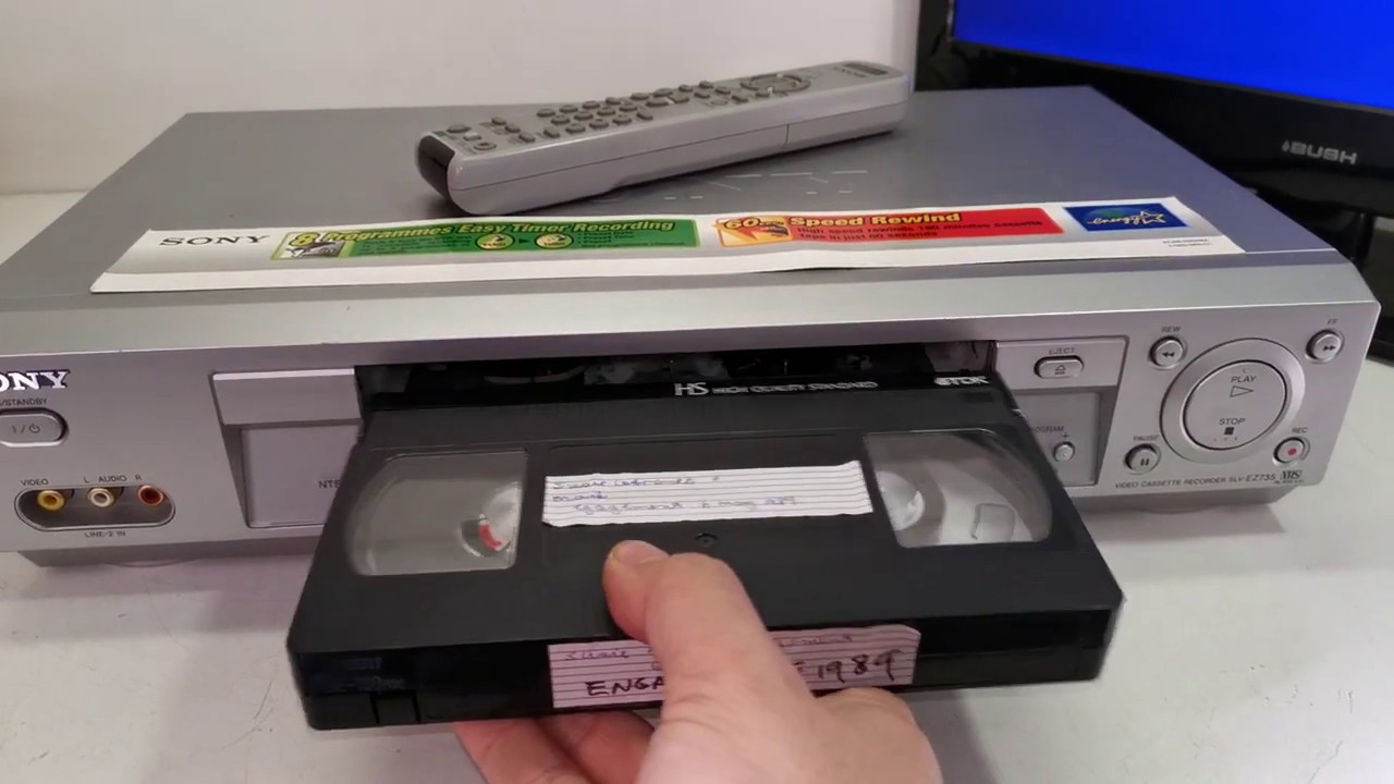 SONY SLV-EZ735AZ 6 Head Hi-Fi VHS VCR Video Player with Remote Control