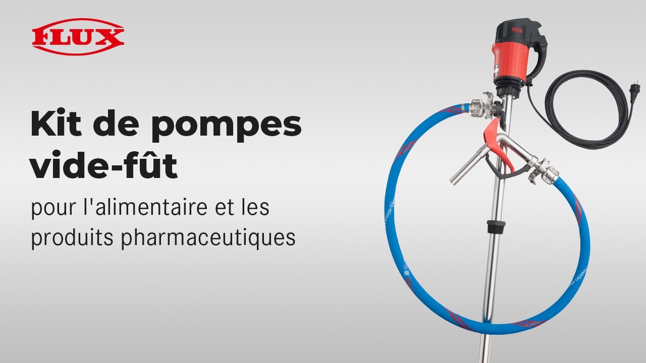 FLUX Kit de pompe vide fût pour l'alimentaire et les produits pharmaceutiques