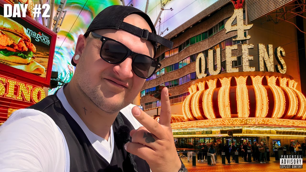 FREMONT STREET PIEDZĪVOJUMI VEGASĀ 🇺🇸 | Paģiras, Šovi, Downtown Las Vegas | 🗓️ Day #2 + Giveaway