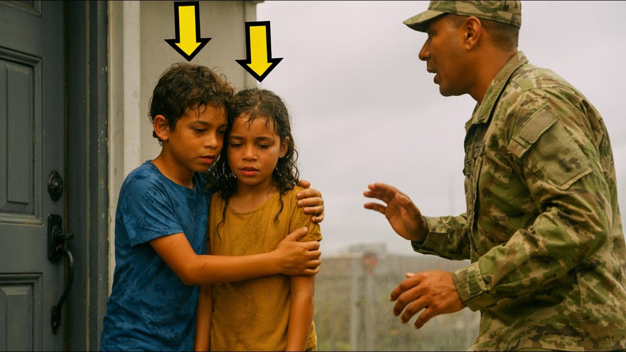 SOLDIER RETURNS FROM MISSION EARLY AND FINDS HIS KIDS LOCKED OUTSIDE THE HOUSE…