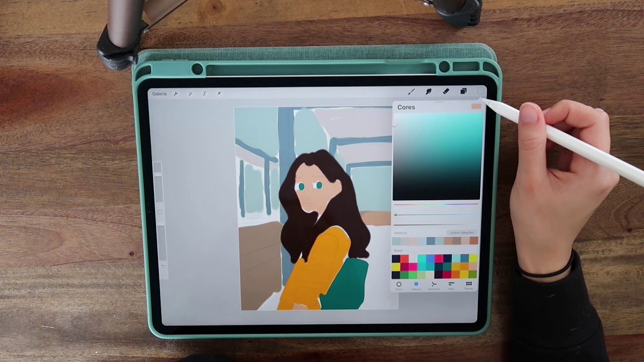 Pt. 2: Cor | Curso de Procreate para Iniciantes | Passo-a-Passo | Clarissa Bittes