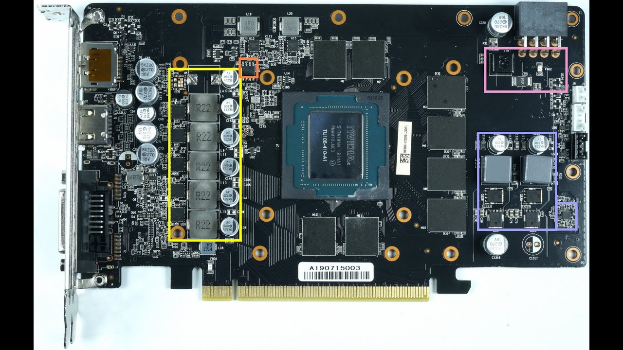 Palit RTX 2060super no power/shorted Repair