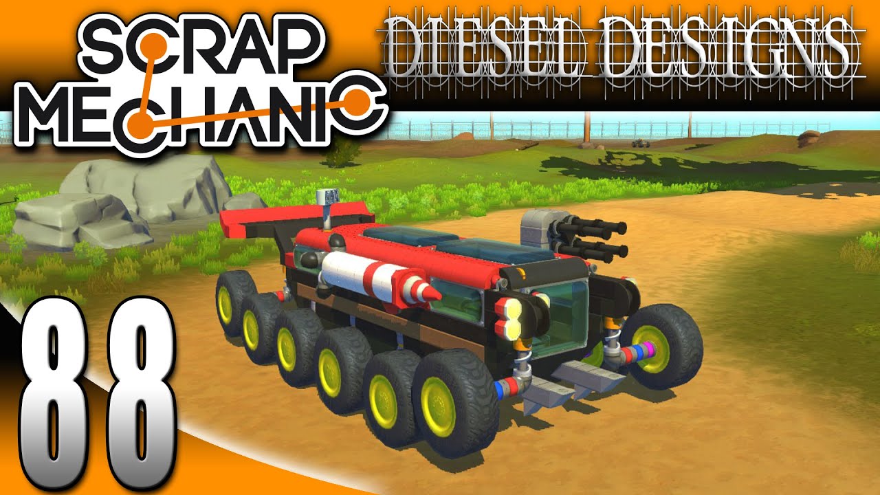 Scrap Mechanic Gameplay :EP88: FAN CREATIONS: CrossOut Invades Scrap Mechanic! (Let's Play 1080p)