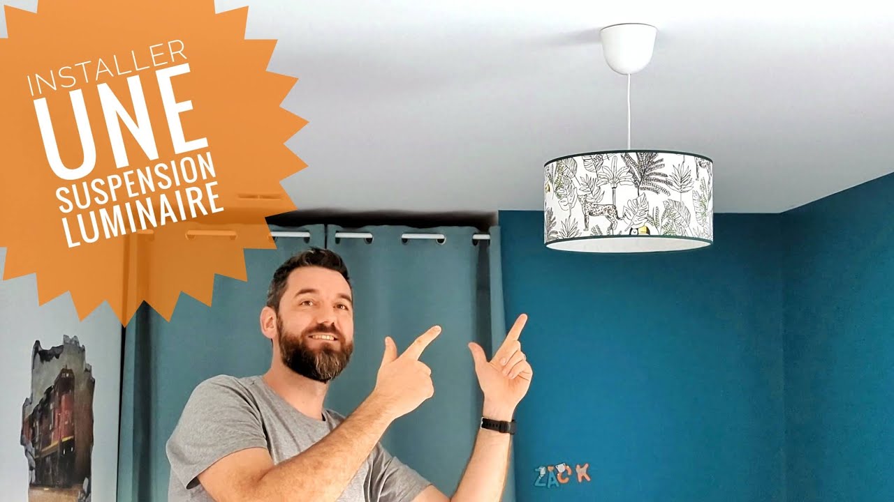 installer un luminaire - suspension - lustre - sur plot DCL
