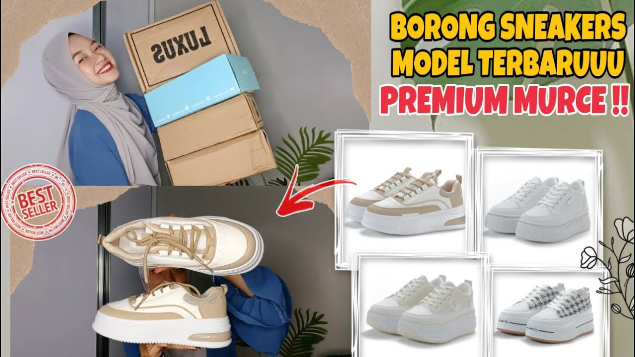 SHOPEE HAUL SEPATU SNEAKERS PREMIUM TERMURAHHH DAN TERBEST-SELLER !!!