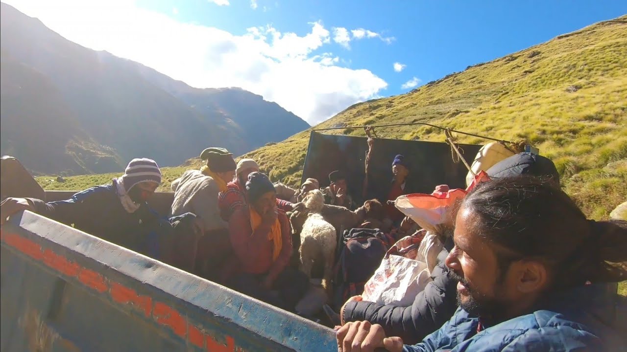 Dangerous road for Truck | Burphu to mapank on truck | Johar Valley UTTARAKHAND