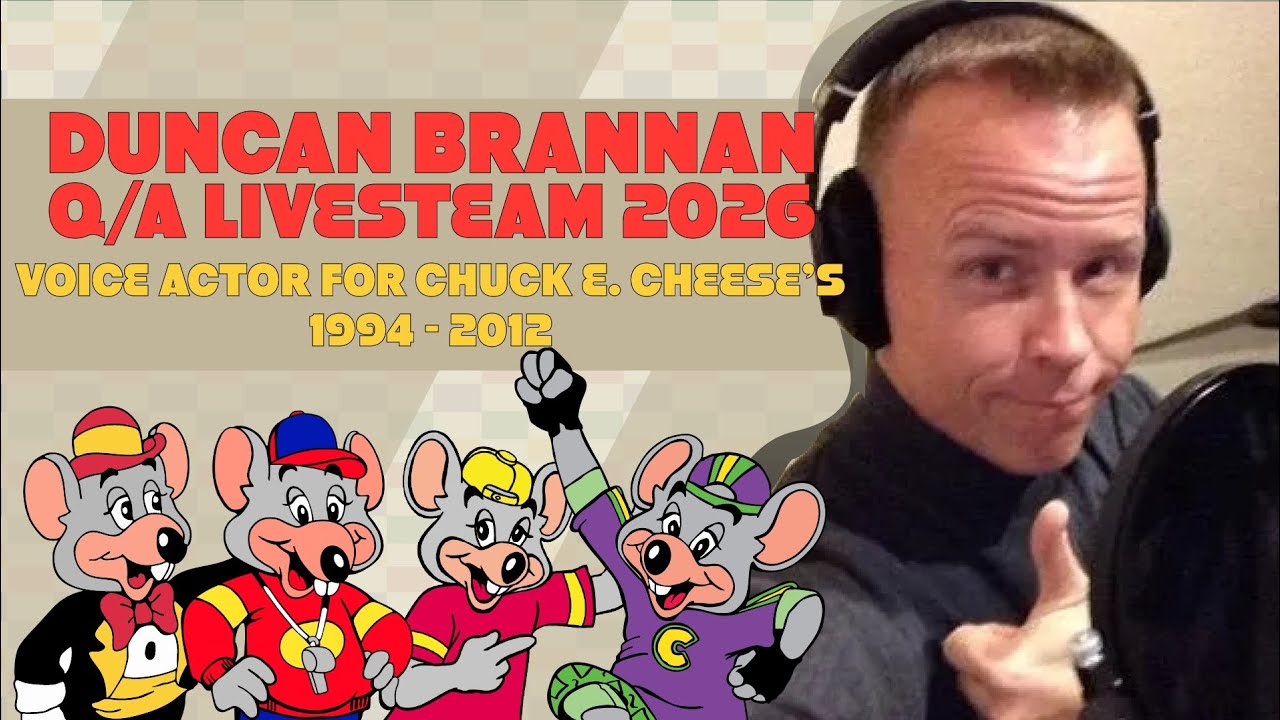 Duncan Brannan (Former Voice Actor For Chuck E Cheese) Q/A Livestream 2026