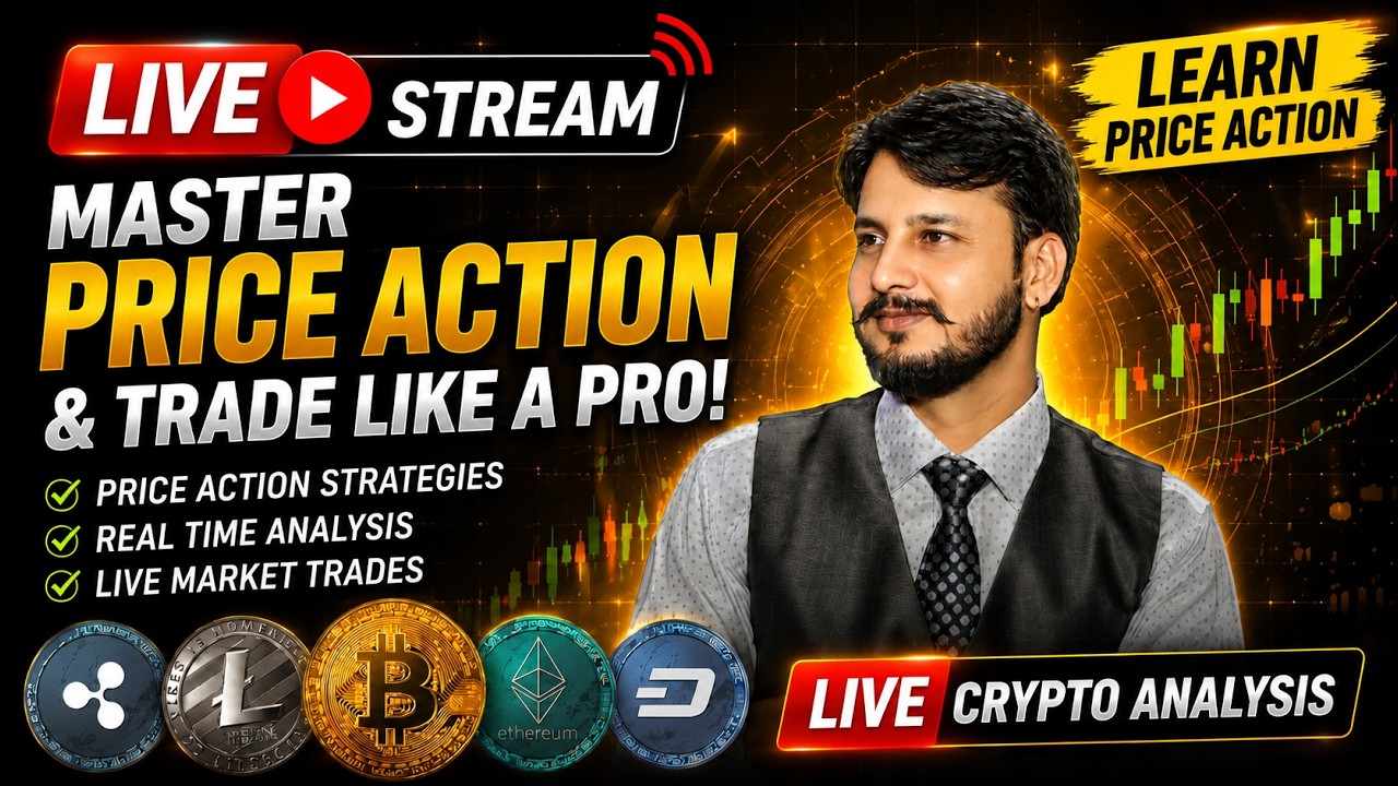 🔴 LIVE: Gold (XAUUSD) & Crypto Analysis | Smart Money Concepts (SMC) & ICT Strategy#thetradingproces
