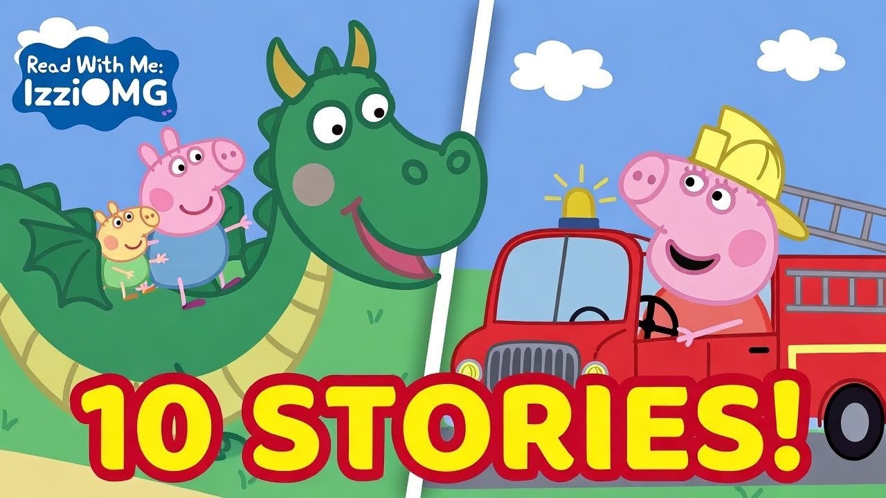 1 Hour Peppa Pig Read Aloud | 10-Book Collection for Kids | Fun Reading Adventures
