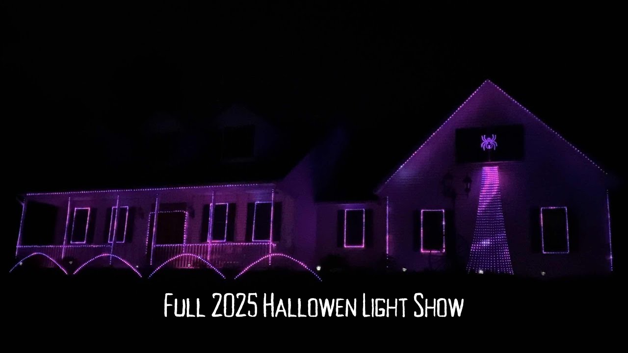FULL 2025 Halloween Light Show