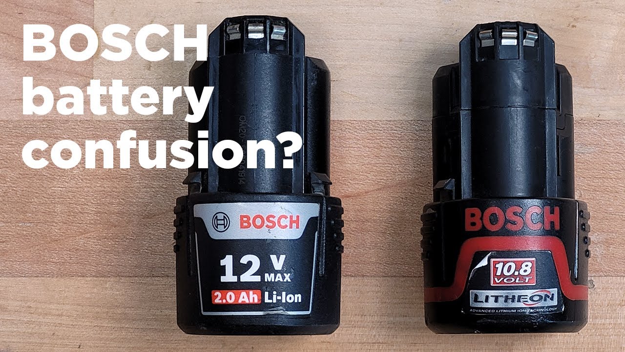 Аккумуляторы Bosch 10,8 В и 12 В: в чем разница?