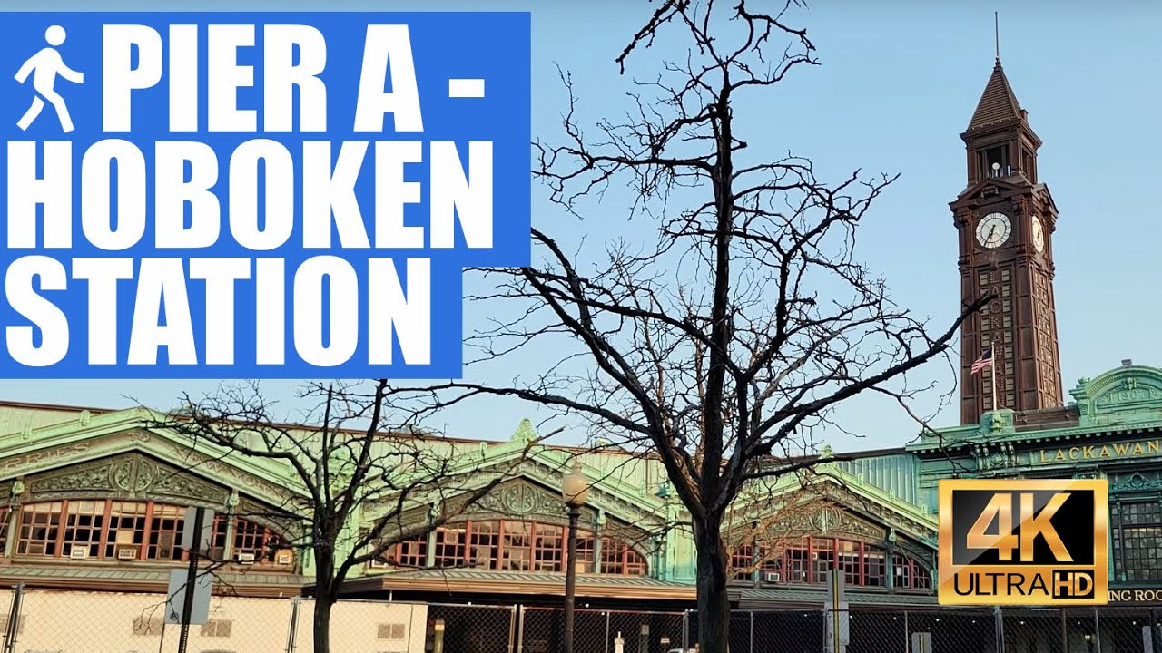 Hoboken walk: From Pier A Park to Hoboken station (4K 60fps)