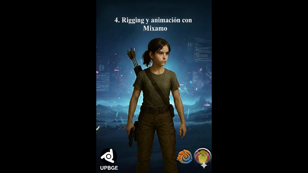 4. UPBGE Rigging y animación con Mixamo