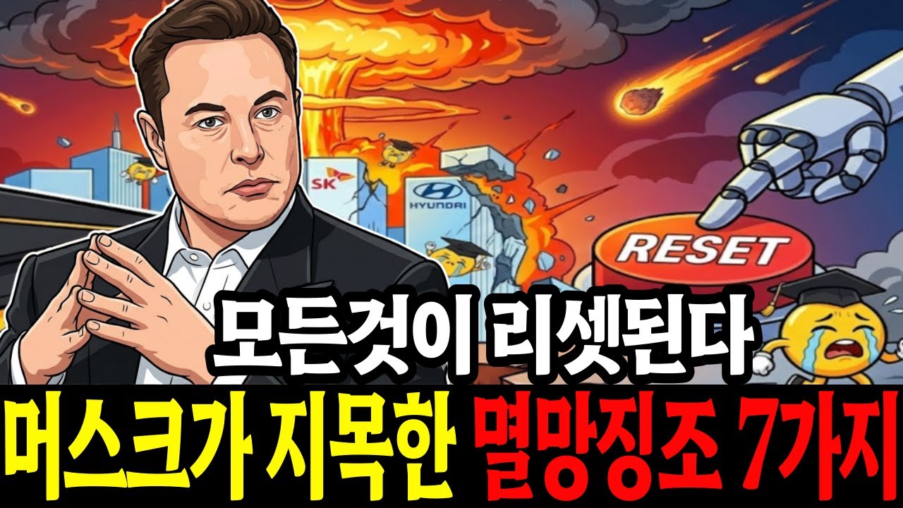 일론머스크가 지목한 멸망징조 7가지 