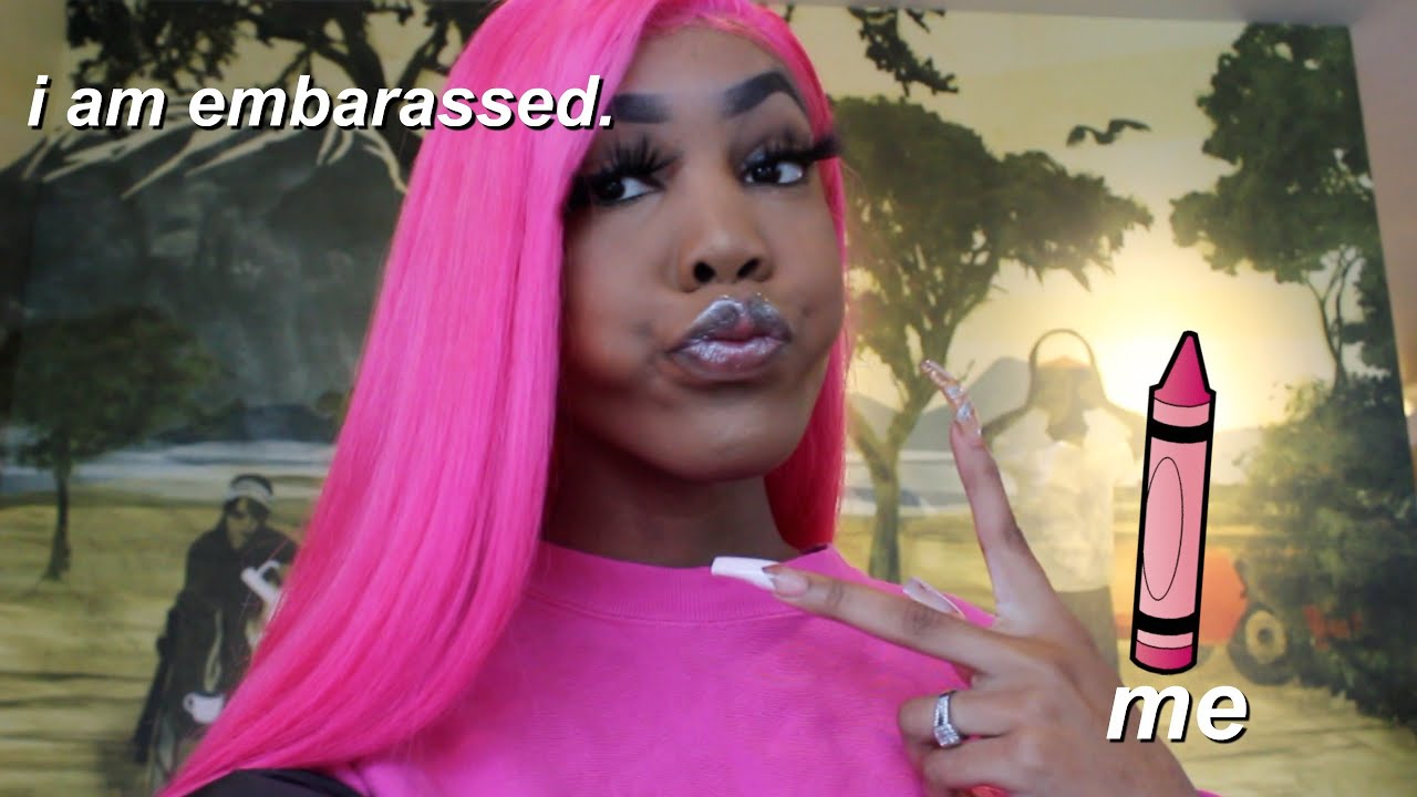i matched my wigs with my outfits at school... lol i am still embarrassed.